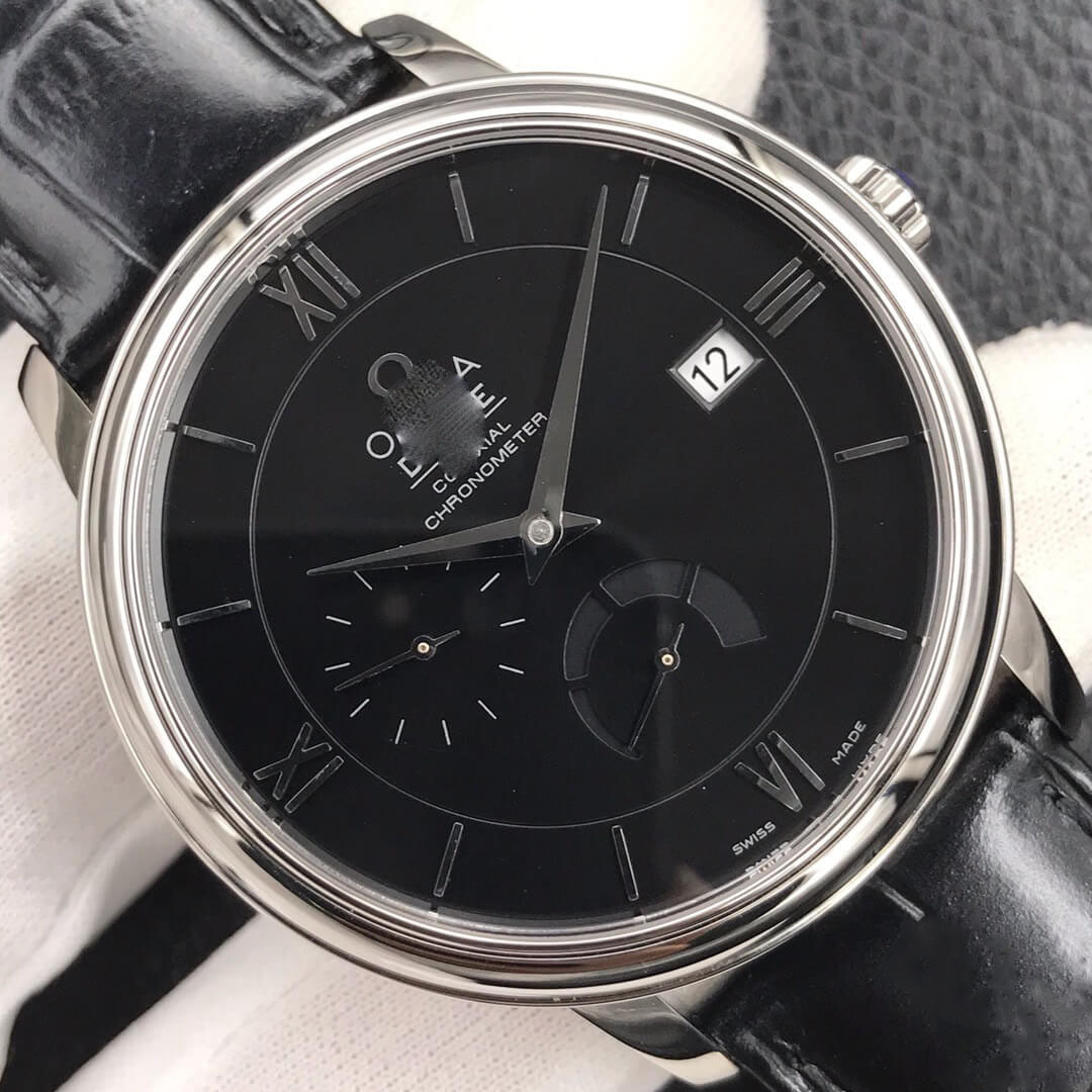 OMEGA DE VILLE 424.13.40.21.01.001 ZF FACTORY BLACK STRAP