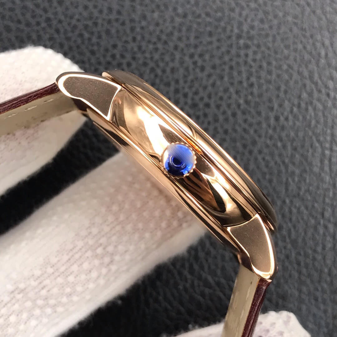 OMEGA DE VILLE 424.53.40.21.02.001 ZF FACTORY BROWN STRAP