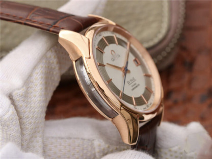 OMEGA DE VILLE 431.63.41.21.02.001 VS FACTORY BROWN STRAP