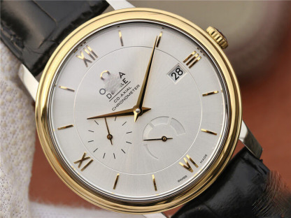 OMEGA DE VILLE 424.53.40.21.02.002 ZF FACTORY BLACK STRAP