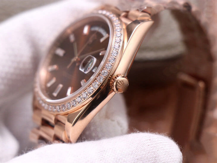 ROLEX DAY DATE M228345RBR-0006 EW FACTORY BROWN DIAL