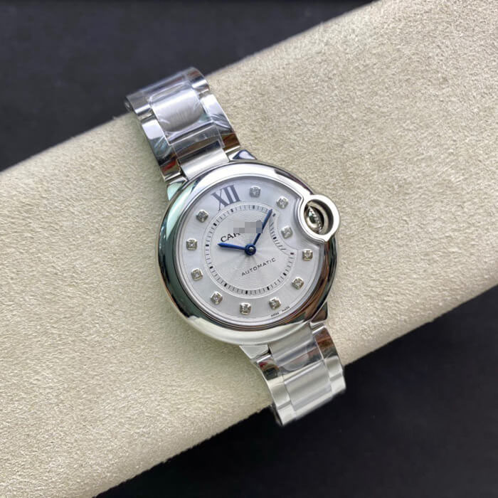BALLON BLEU DE CARTIER WE902074 33MM V6 FACTORY SILVER STAINLESS STEEL STRAP