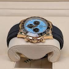 Rolex Daytona Yellow Gold Daytona Tiffany Dial on Oysterflex New 2025 – WatchesOff5th