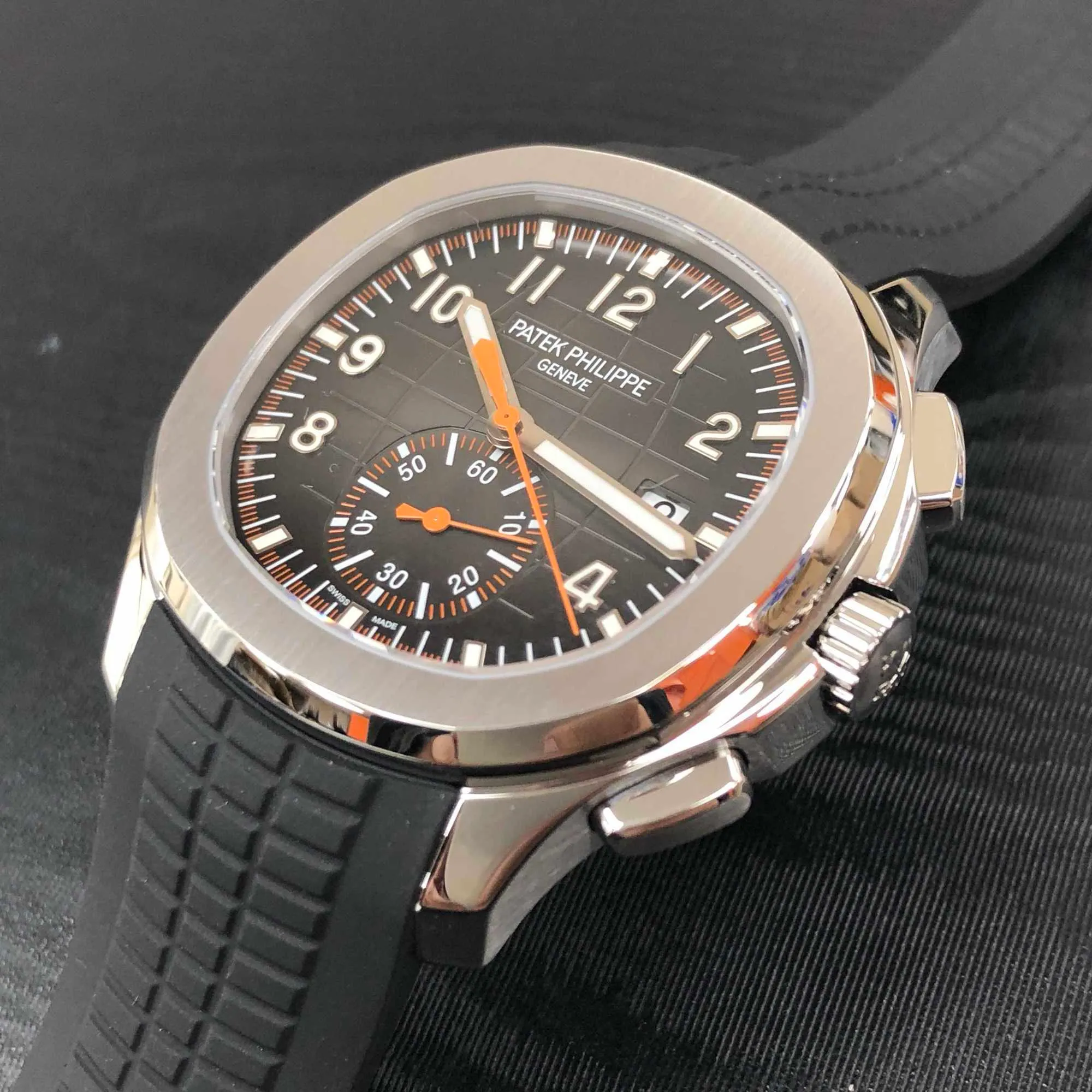 Patek Philippe Aquanaut 5968A-001 Stainless steel Black