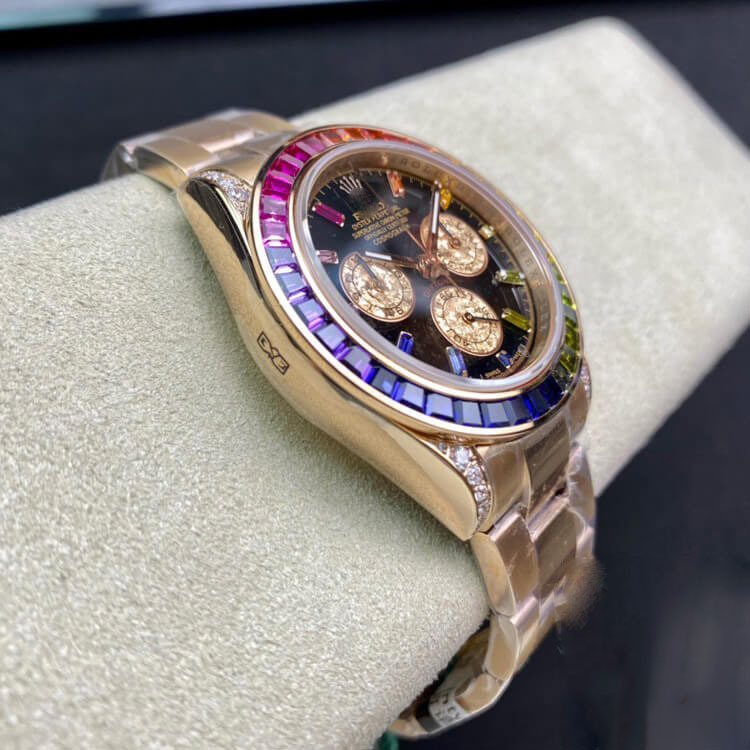 ROLEX DAYTONA 116595 RBOW TW FACTORY BLACK DIAL