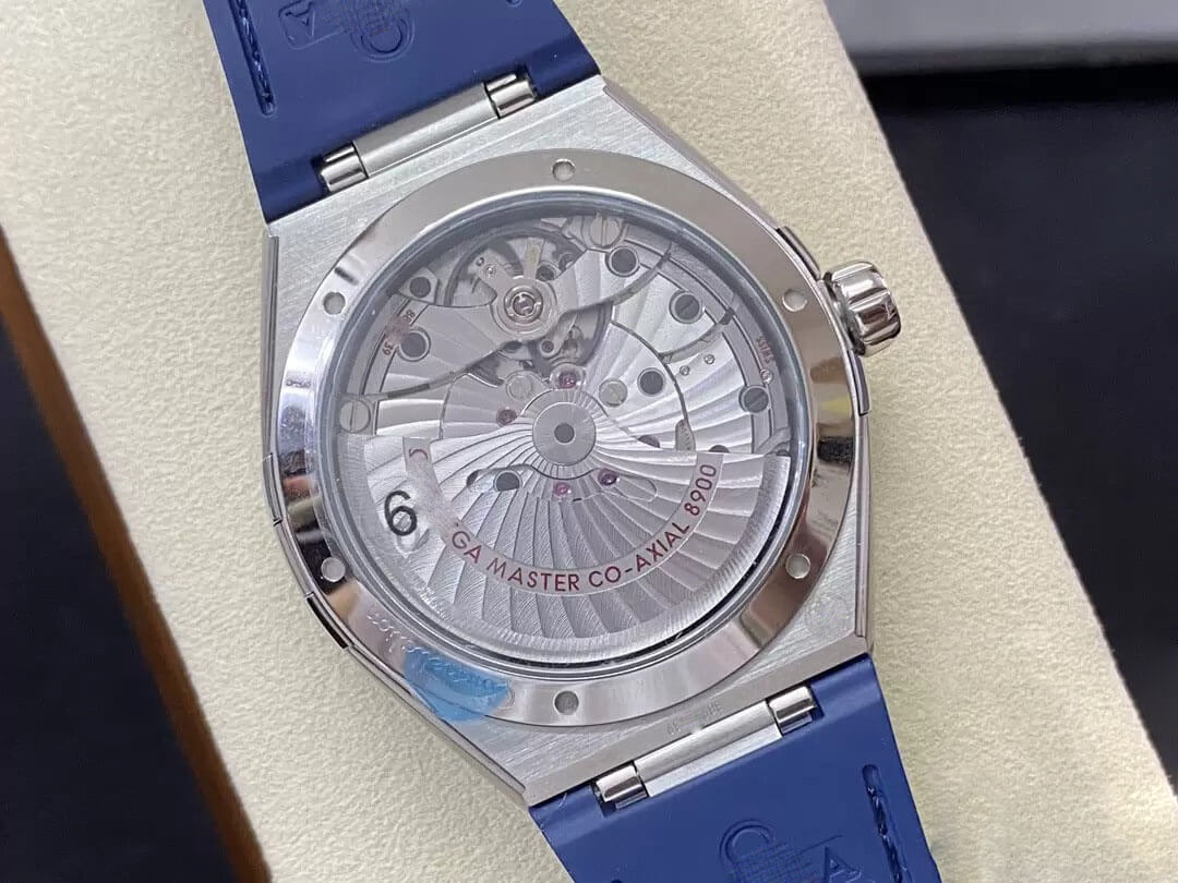 SBF OMEGA CONSTELLATION 131.33.41.21.03.001 VS FACTORY BLUE LEATHER STRAP