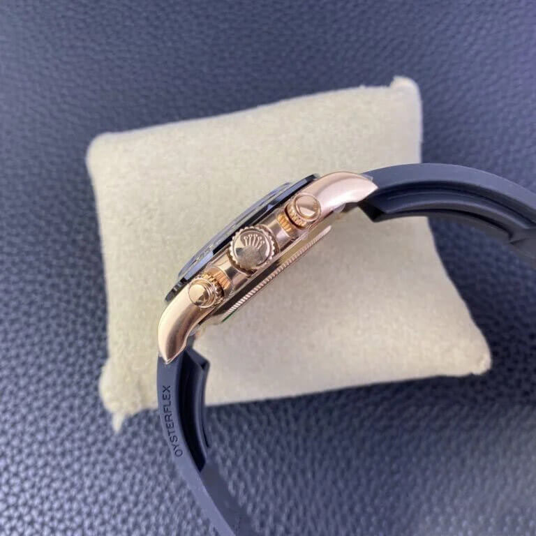 ROLEX COSMOGRAPH DAYTONA M116515LN-0017 CLEAN FACTORY BLACK RUBBER STRAP