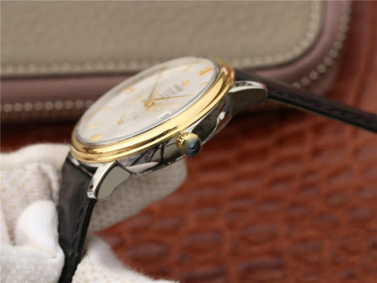 OMEGA DE VILLE 424.53.40.21.02.002 ZF FACTORY BLACK STRAP