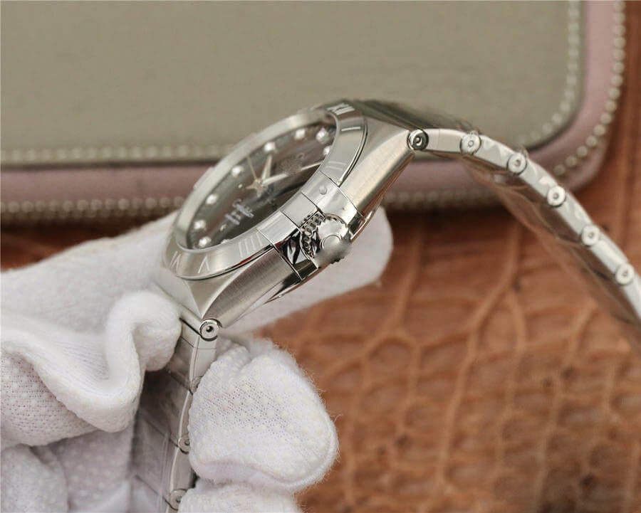 OMEGA CONSTELLATION 123.10.38.21.51.001 VS FACTORY DIAMOND-SET DIAL