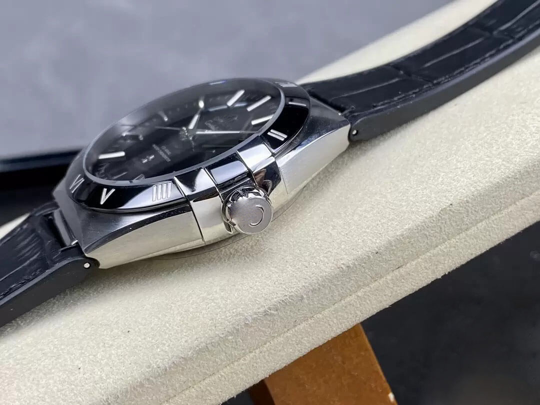 SBF OMEGA CONSTELLATION 131.33.41.21.01.001 VS FACTORY BLACK LEATHER STRAP