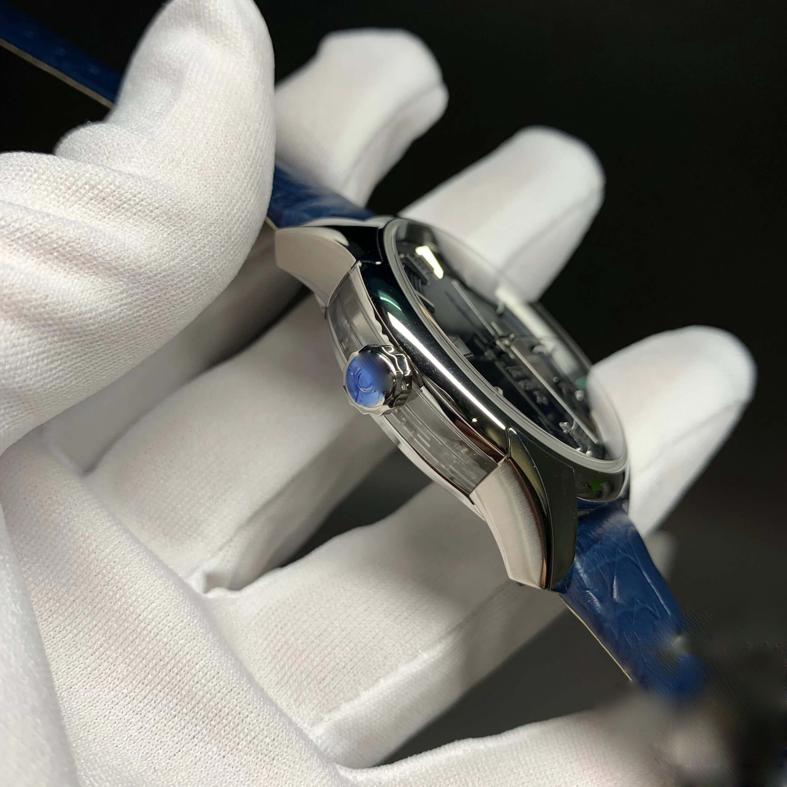 OMEGA DE VILLE 433.33.41.21.03.001 VS FACTORY BLUE STRAP