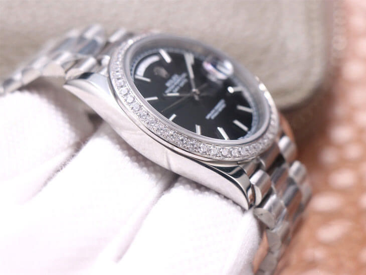ROLEX DAY DATE M228349RBR-0002 EW FACTORY BLACK DIAL