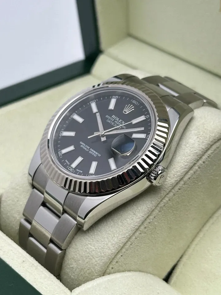 Rolex Datejust 126334 Silver Jubilee Bracelet with Silver Bezel