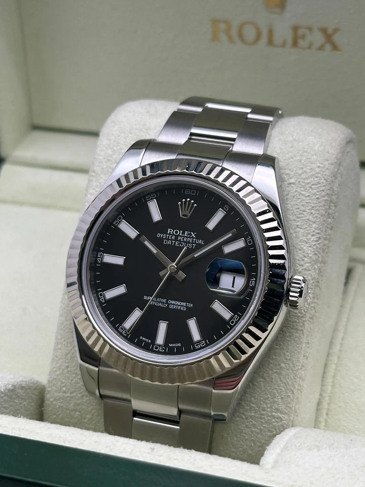 Rolex Datejust 126334 Silver Jubilee Bracelet with Silver Bezel