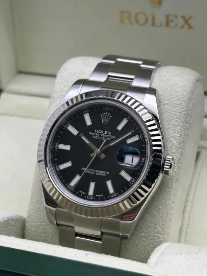 Rolex Datejust 126334 Silver Jubilee Bracelet with Silver Bezel