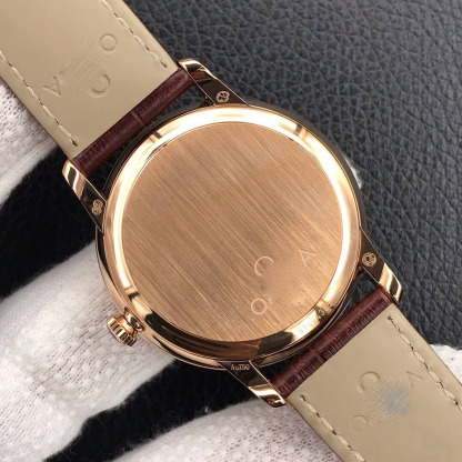 OMEGA DE VILLE 424.53.40.21.02.001 ZF FACTORY BROWN STRAP