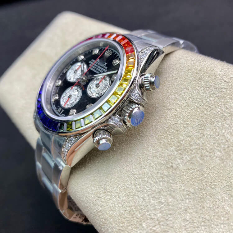 ROLEX DAYTONA 116599 RBOW TW FACTORY BLACK DIAMOND-SET BEZEL
