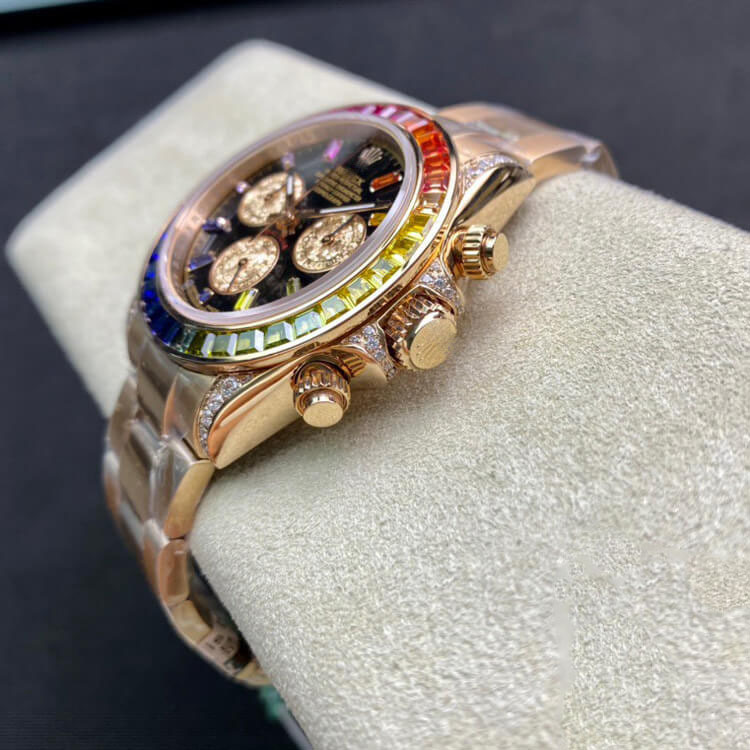 ROLEX DAYTONA 116595 RBOW TW FACTORY BLACK DIAL