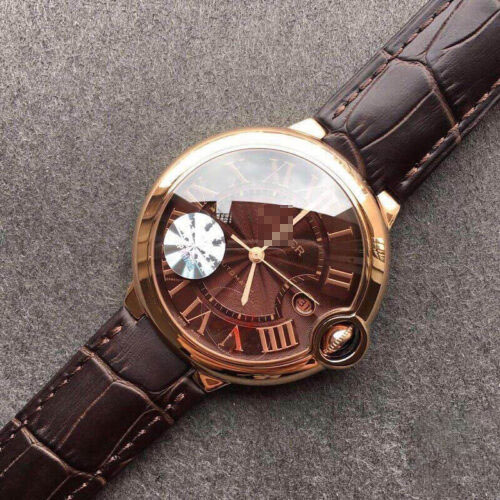 BALLON BLEU DE CARTIER W6920037 V6 FACTORY BROWN STRAP