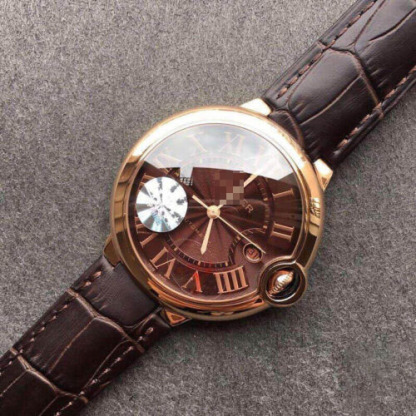 BALLON BLEU DE CARTIER W6920037 V6 FACTORY BROWN STRAP