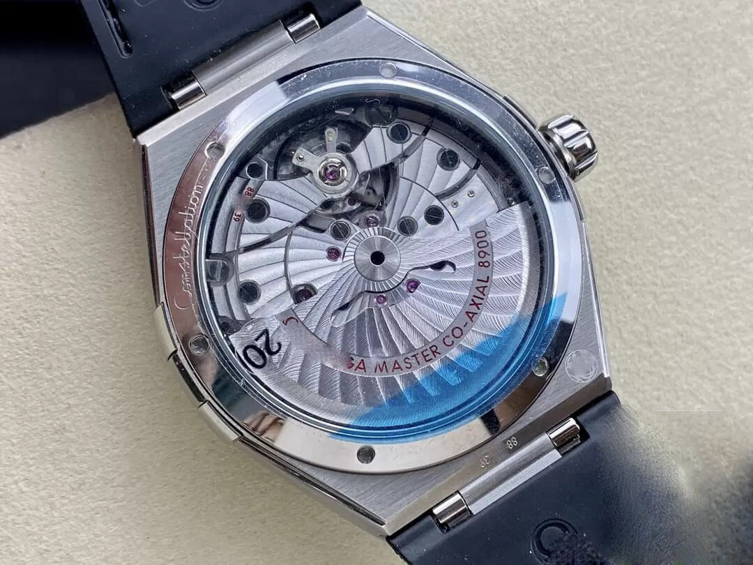 SBF OMEGA CONSTELLATION 131.33.41.21.01.001 VS FACTORY BLACK LEATHER STRAP