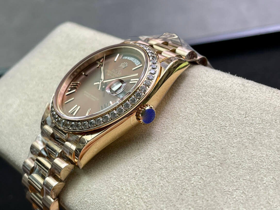 ROLEX DAY DATE M228345RBR-0009 EW FACTORY GOLD STRAP