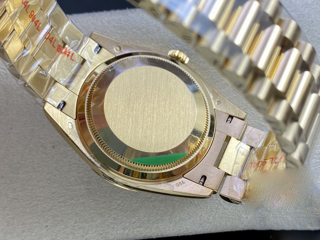 ROLEX DAY DATE M128348RBR-0005 EW FACTORY GOLD STRAP