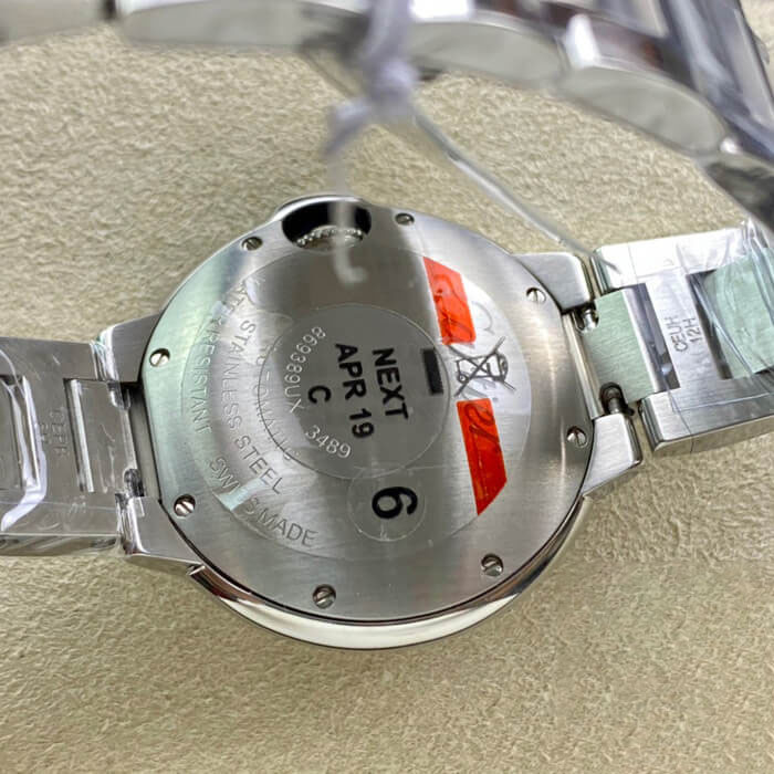 BALLON BLEU DE CARTIER WE902074 33MM V6 FACTORY SILVER STAINLESS STEEL STRAP