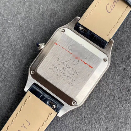 CARTIER SANTOS WSSA0023 LADIES BLACK STRAP