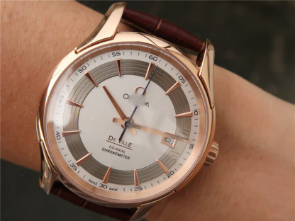 OMEGA DE VILLE 431.63.41.21.02.001 VS FACTORY BROWN STRAP