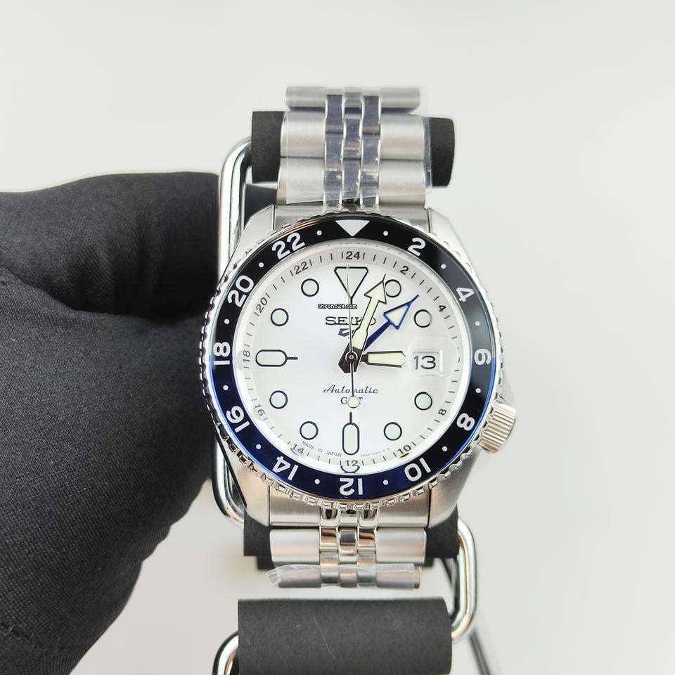 SEIKO SEIKO5 SBSC017 SKX series GMT Mechanical Automatic  White Black/Blue