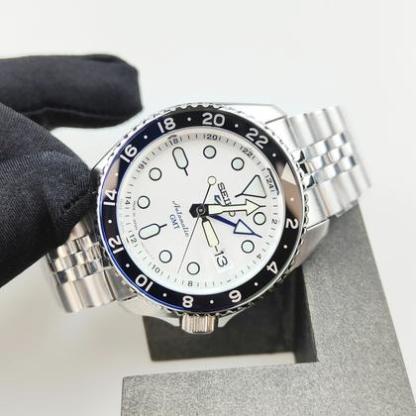 SEIKO SEIKO5 SBSC017 SKX series GMT Mechanical Automatic  White Black/Blue