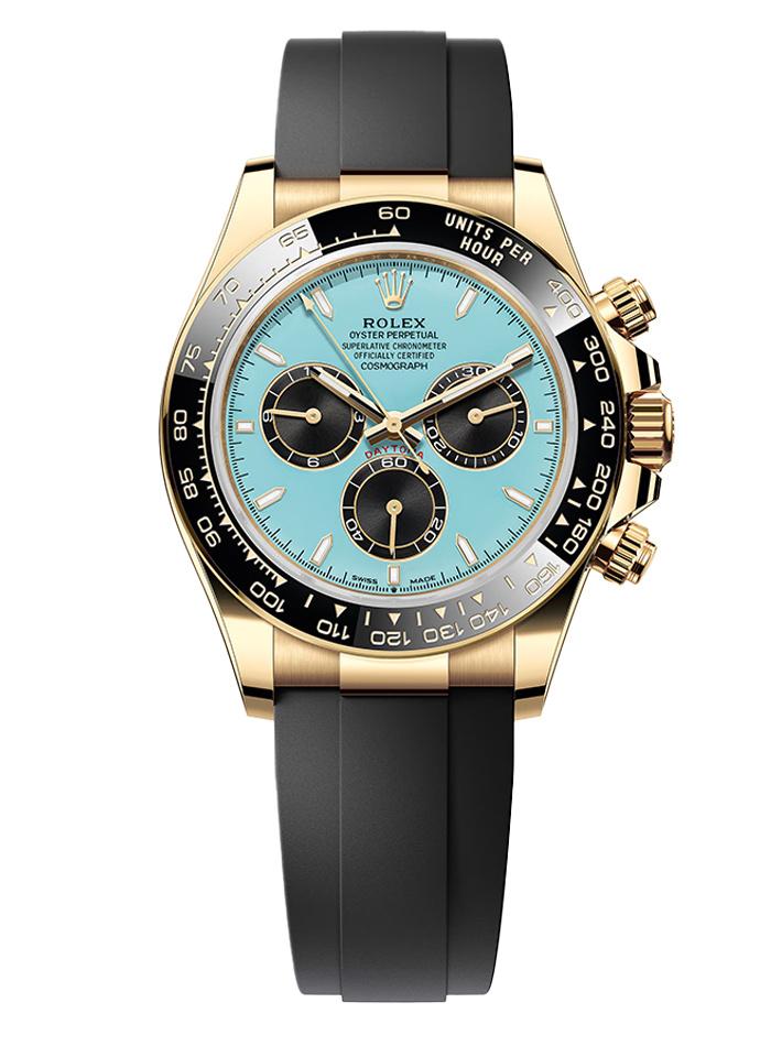 Rolex Daytona Yellow Gold Daytona Tiffany Dial on Oysterflex New 2025