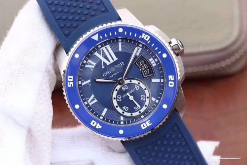 CALIBRE DE CARTIER DIVER WSCA0010 42MM JF FACTORY BLUE DIAL