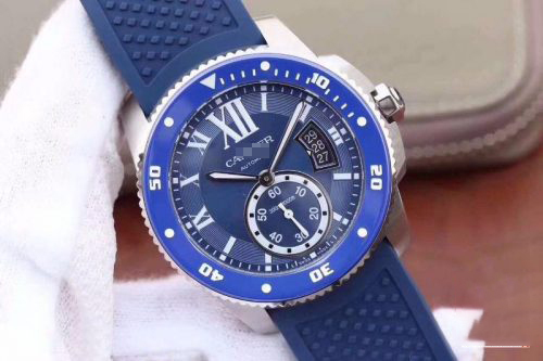 CALIBRE DE CARTIER DIVER WSCA0010 42MM JF FACTORY BLUE DIAL