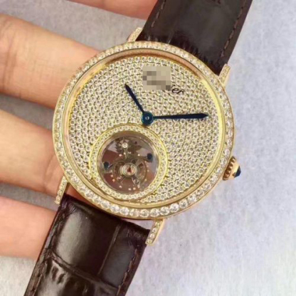 CARTIER ROTONDE TOURBILLON DIAMONDS DIAL