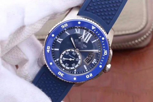 CALIBRE DE CARTIER DIVER WSCA0010 42MM JF FACTORY BLUE DIAL