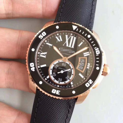 CALIBRE DE CARTIER DIVER W7100052 42MM JF FACTORY BLACK DIAL