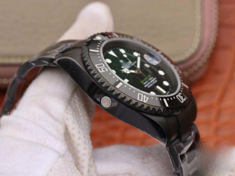 ROLEX SEA-DWELLER DEEPSEA 11666001 V2 GREEN GRADUAL BLACK DIAL