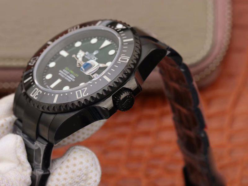 ROLEX SEA-DWELLER DEEPSEA 11666001 V2 GREEN GRADUAL BLACK DIAL