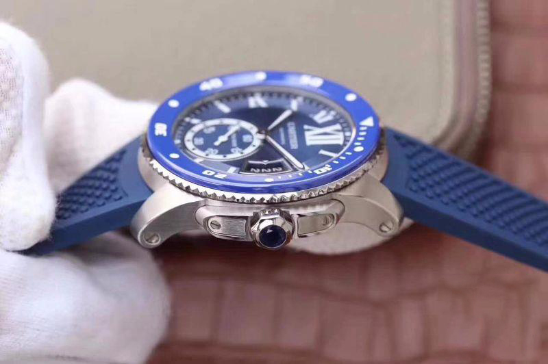 CALIBRE DE CARTIER DIVER WSCA0010 42MM JF FACTORY BLUE DIAL