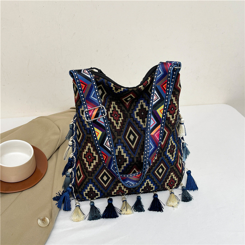 Bohemian fringed bag