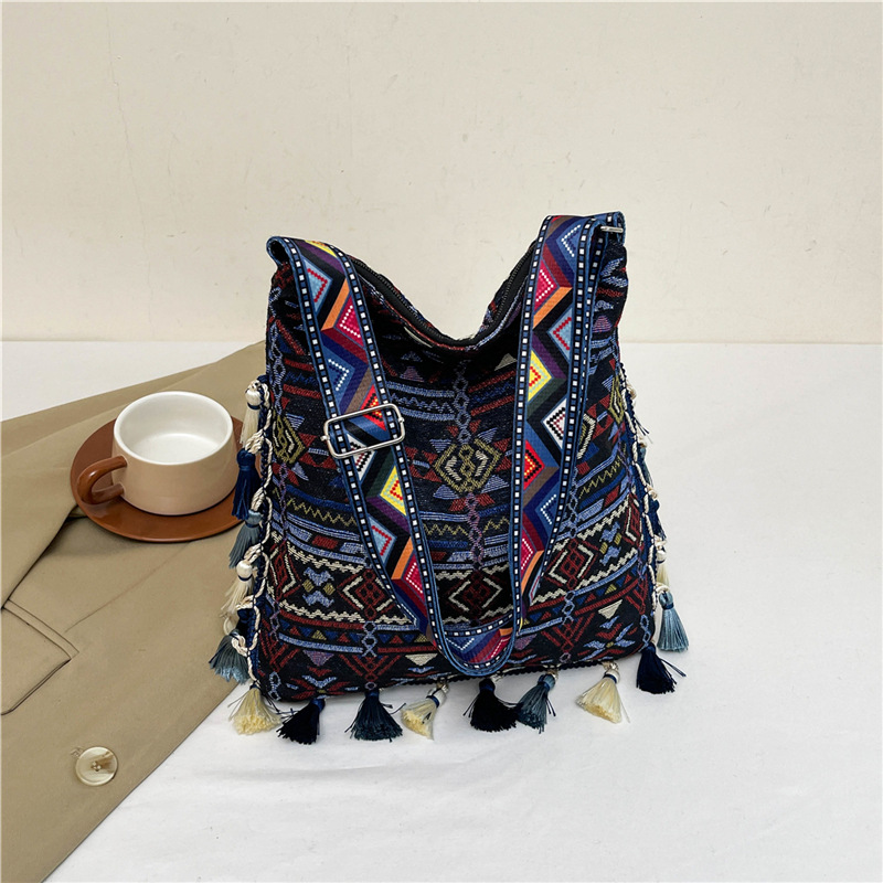 Bohemian fringed bag