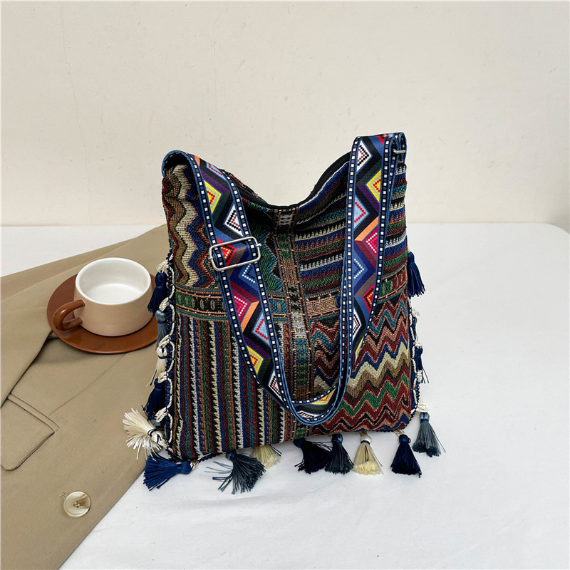Bohemian fringed bag