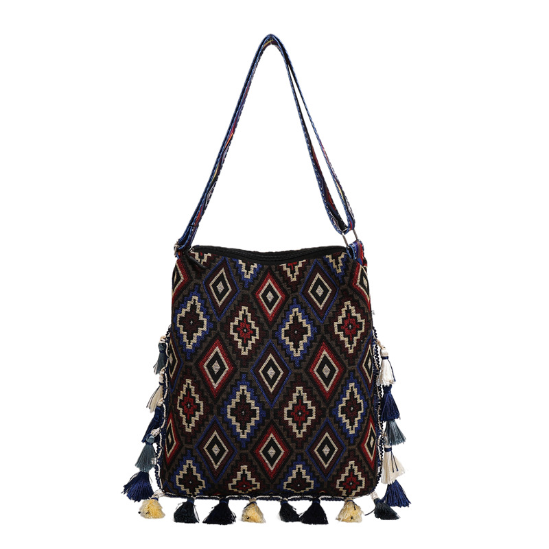 Bohemian fringed bag