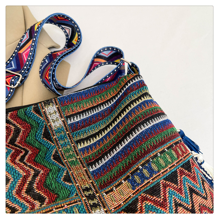 Bohemian fringed bag