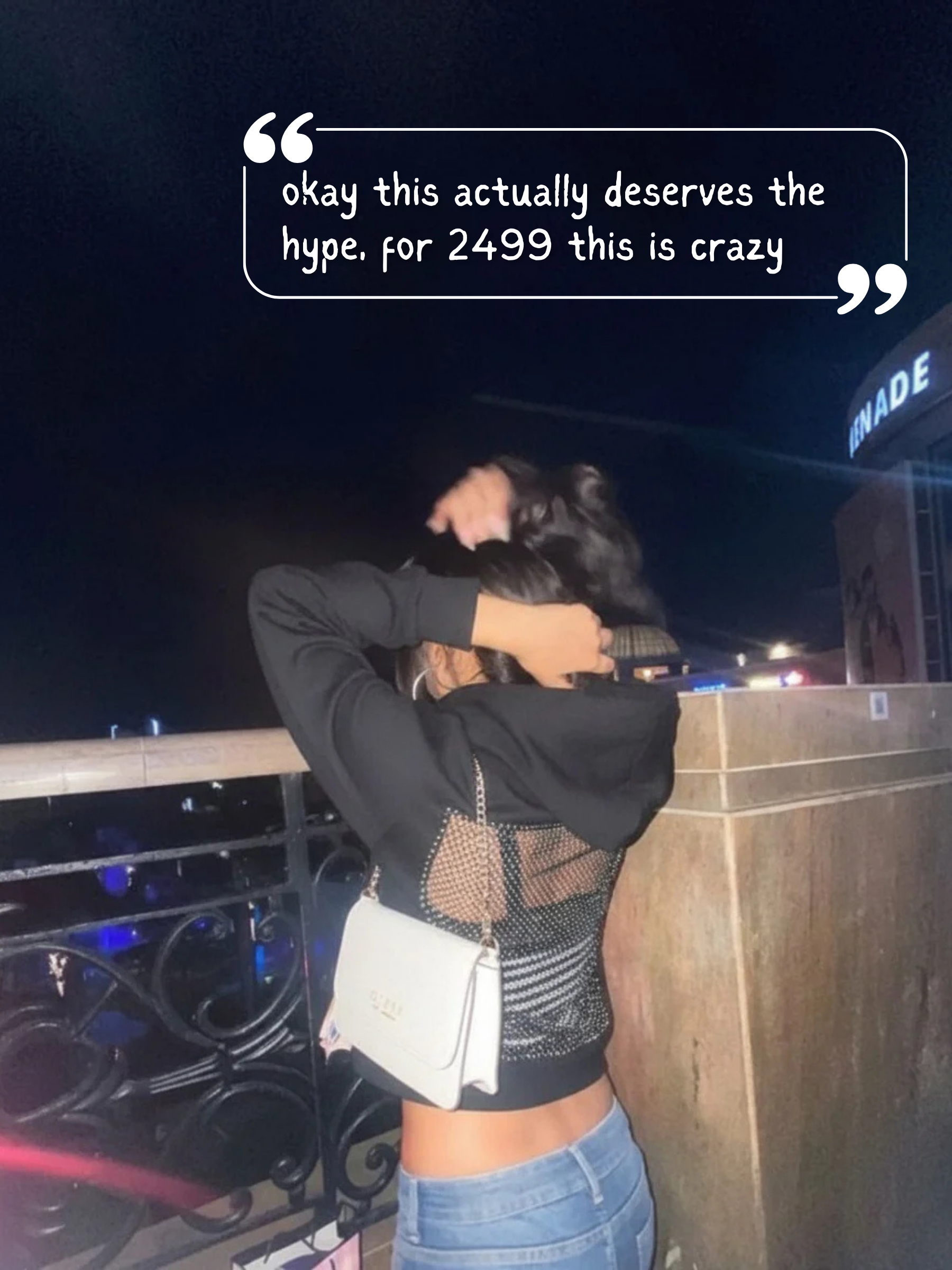 Open-weave mesh hooded sweater