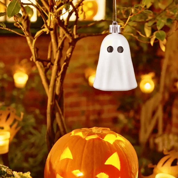 Floating Spooky Ghosts Halloween Decor Pack (Pack of 8)