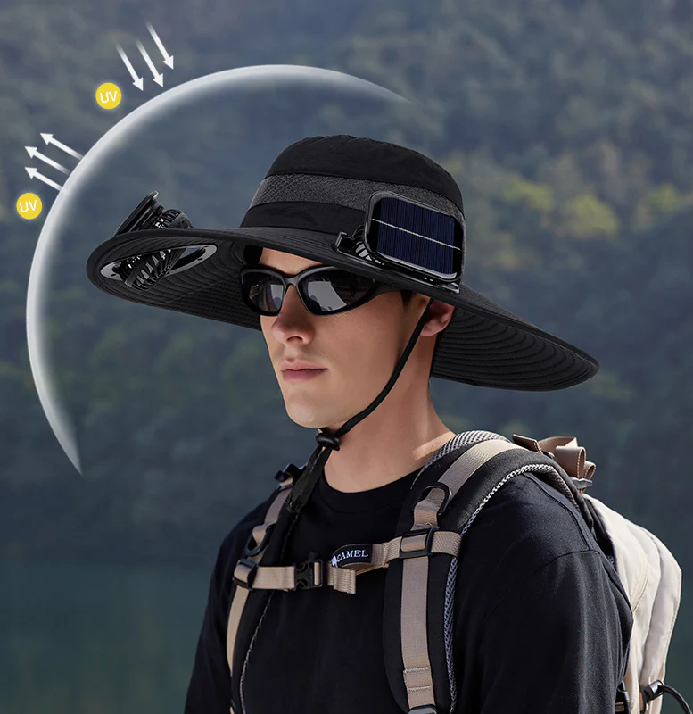 Cooling Hat: Solar-Powered & Hassle-Free