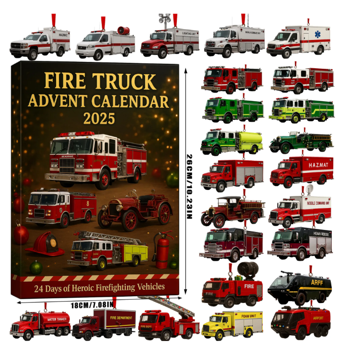 🌲Fire Truck ADVENT CALENDAR 2025🎁
